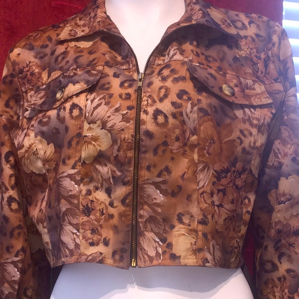 Floral Crop Jacket